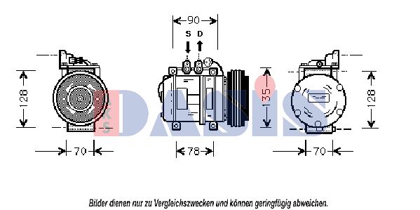 AKS DASIS Kompresors, Gaisa kond. sistēma 850795N